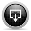 exit black circle web glossy icon