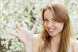 Joyful young blonde