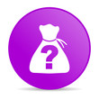 riddle violet circle web glossy icon