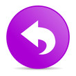 back violet circle web glossy icon