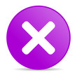 cancel violet circle web glossy icon
