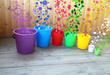 Buckets filled in the spring
