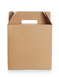 Cardboard box with handle