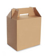 Cardboard box with handle