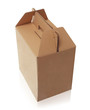 Cardboard box with handle
