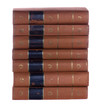 stack of Old  vintage books Goethe isolated on white