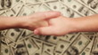 Handshake, Money, Lots of hundred dollar bills