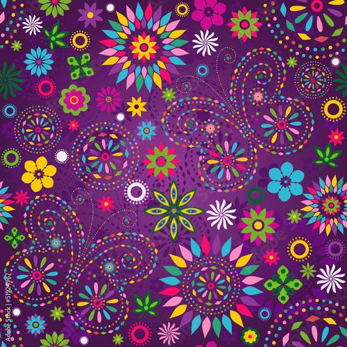 Vector: Seamless motley violet pattern Seamless motley violet pattern