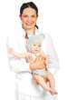 Photo: Happy mother holding newborn baby boy Happy mother holding newborn baby boy