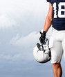 Photo: American Football Player Standing Strong American Football Player Standing Strong