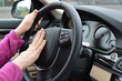 Photo: Beeping car driver Beeping car driver