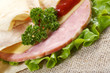 Pita Sandwich with cheese,ham