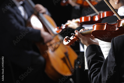 Photo: Classical music. Violinists in concert Classical music. Violinists in concert