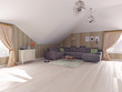Interior  attic