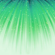 Festive green abstract with stars. EPS 8