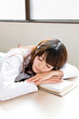 asian school girl in high school