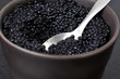 Les oeufs de lump noirs