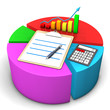 Illustration: Diagram Clipboard Calculator Diagram Clipboard Calculator
