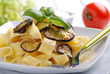 Photo: pappardelle all'uovo con zucchine fritte pappardelle all'uovo con zucchine fritte