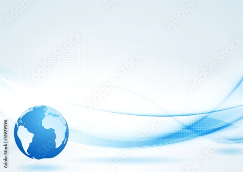 Vector: Vector blue tech background with abstract waves Vector blue tech background with abstract waves