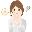 女性　ニキビ　湿疹　肌荒れ
