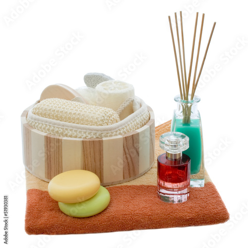 Photo: Wellness Set isolated on white Wellness Set isolated on white