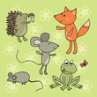 hand drawing animals collection