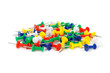 Photo: thumb-tacks isolated on white background thumb-tacks isolated on white background