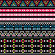 Tribal aztec colorful seamless pattern