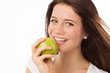 Beauty and green apple