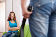  couple having quarrel