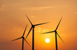 Photo: Wind generator turbines in sky Wind generator turbines in sky