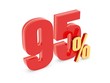85 Percent off - red symbol