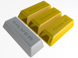 Illustration: gold and silver gold and silver