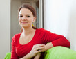 Portrait of  beauty woman in red