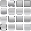 Square grey app icons.