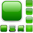 Square green app icons.