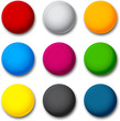 Round colorful balls.
