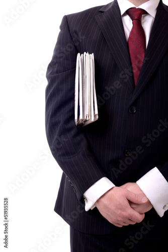 Photo: businessman newspapers businessman newspapers