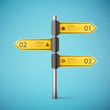 road sign design template for infographics
