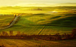 morning on countryside in Tuscany