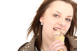 Schokoeis in der Waffel