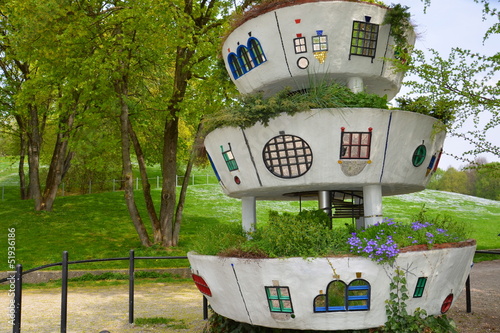 Photo: Hundertwasser's garden house Hundertwasser's garden house