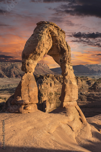 Photo: Delicate Arch and Sunset Sky Moab Utah Delicate Arch and Sunset Sky Moab Utah