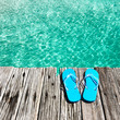 Slippers at jetty