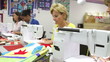 Video: Group Of Women Using Electric Machines In Sewing Class Group Of Women Using Electric Machines In Sewing Class