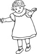 Illustration: Little Toddler girl Little Toddler girl