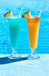 Cocktails near swimming pool
