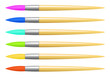 Vector colorful brush set