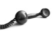 black telephone receiver
